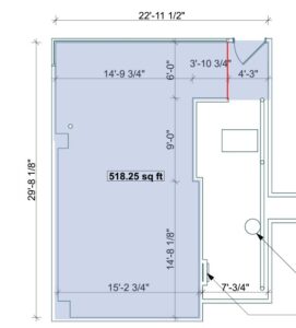 Layout of Suburban Station Unit 110